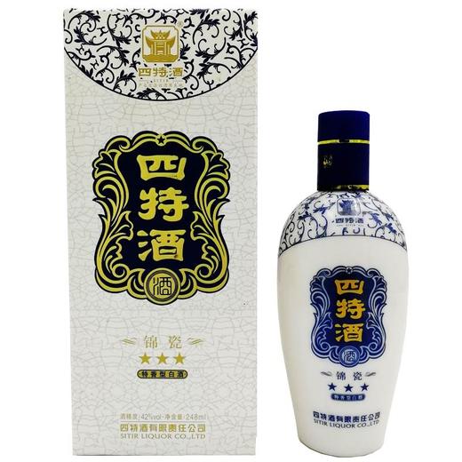 四特酒锦瓷三星半斤装42度248ml单瓶装