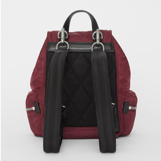 BURBERRY  紫红色 女士小号羽绒尼龙斜背式军旅背包 8006717 A1330 商品图2