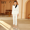 IWY/端庄白色西装套装女职业装气质女神范商务正装面试装西服194072C1+P1-1 商品缩略图1