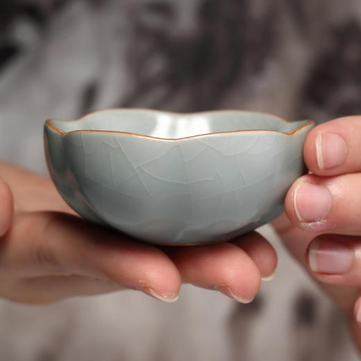 陶瓷功夫茶具.汝窑莲花杯 商品图2