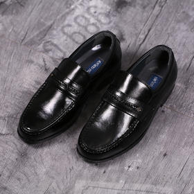 搬仓库清仓，日本单！一脚蹬懒人鞋男皮鞋