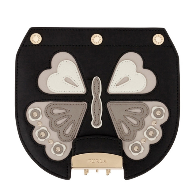 Furla 芙拉 女士黑色多彩牛皮包盖 963398JPY带授权招加盟代理