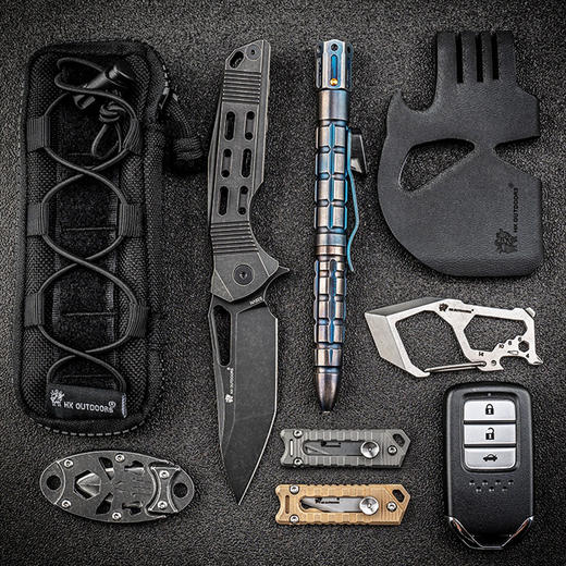 汉道小猬甲edc美工刀迷你钛合小刀随身便携野外生存装备多功能工具