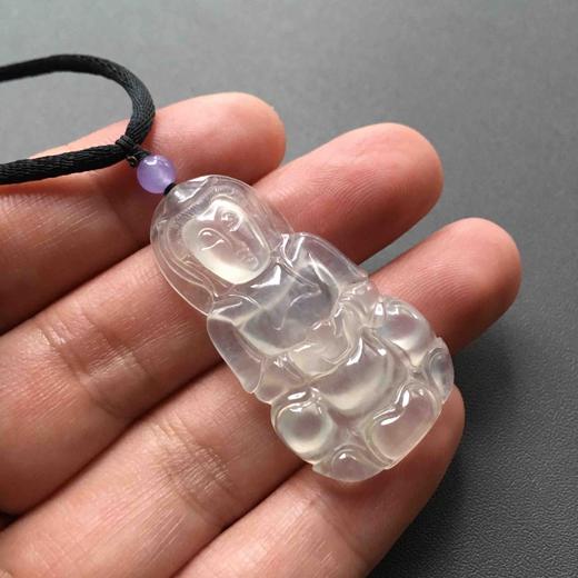高冰到玻璃种翡翠小观音 商品图7
