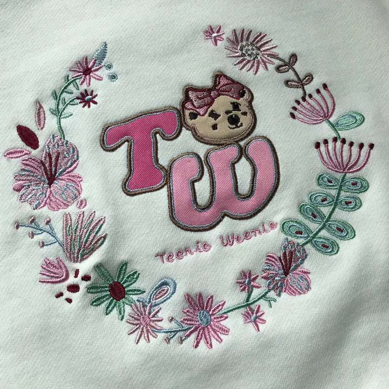 tw小熊刺绣女童卫衣