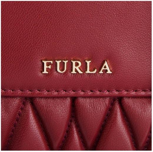 QH Furla 芙拉 女士深红色皮革手提包 994216JPY带授权招加盟代理 商品图10