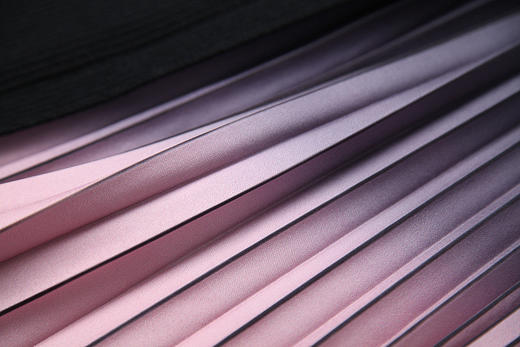 LYY-T10380秋冬新款优雅圆领针织拼接渐变色百褶中长款连衣裙 商品图3