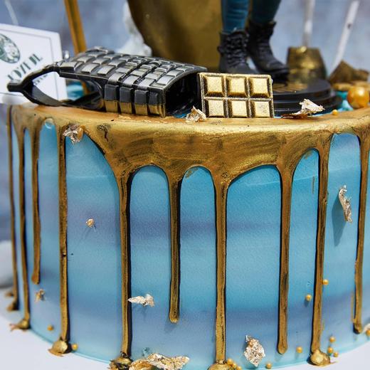 蓝色系吃鸡蛋糕-大吉大利今晚吃鸡 商品图3