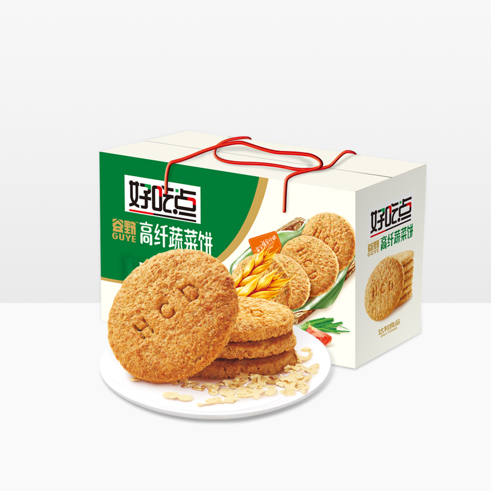 好吃点高纤蔬菜饼干800g