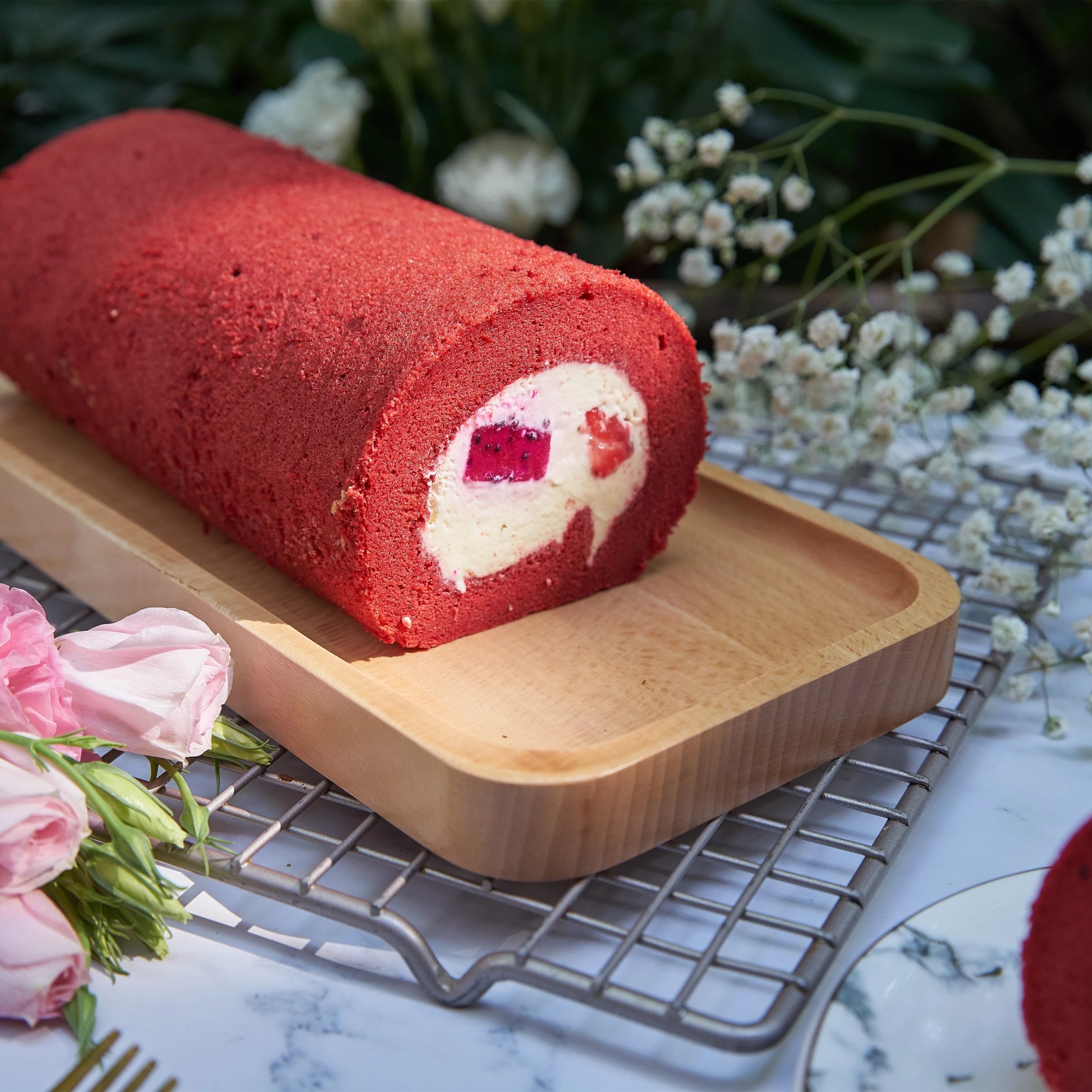 红丝绒缤纷水果卷（需要提前1天下单满138元限定区域包送）