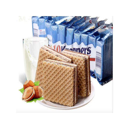 德国进口零食knoppers威化饼250g/条牛奶榛子巧克力夹心饼干JPY带授权招加盟代理 商品图0