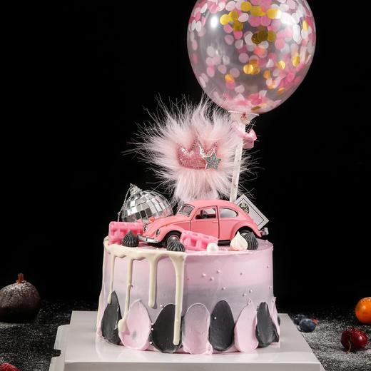 粉粉的甲壳虫滴落蛋糕 商品图0