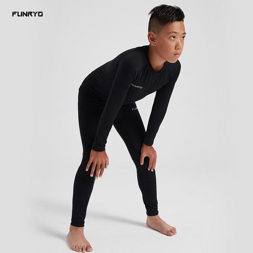 【青少年】FUNRYO蜂锐FUN系列运动长袖紧身衣紧身裤套装 商品图2
