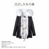 【授权商品】OZLANA经典雪狐狐狸毛派克大衣192072派克服2019冬款新款皮草外套女士加厚可拆卸大毛领鹅绒羽绒袖 中长款（下单请备注尺码XS~XL码 下单后20天内发货）JPY带授权招加盟代理 商品缩略图0