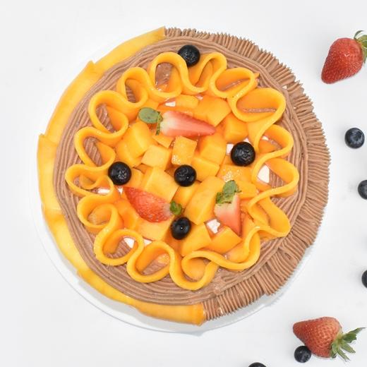 栗子芒果-一个蛋糕两个口味，左边芒果蛋糕，右边栗子蛋糕 商品图1