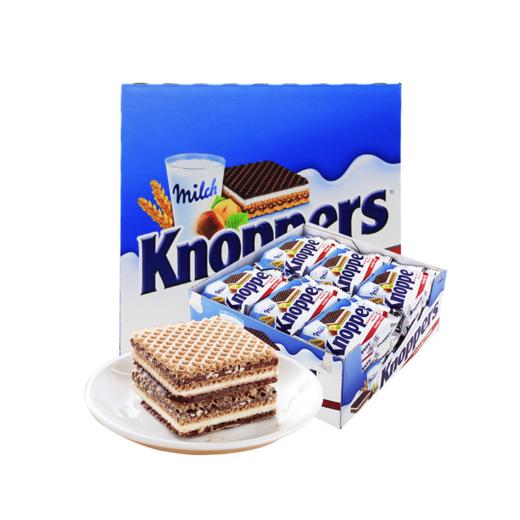 德国进口knoppers牛奶榛子巧克力威化饼干 24片/ 盒JPY带授权招加盟代理 商品图0