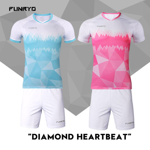 【特价】FUNRYO蜂锐成人钻石短袖足球比赛服 19231010 商品图4