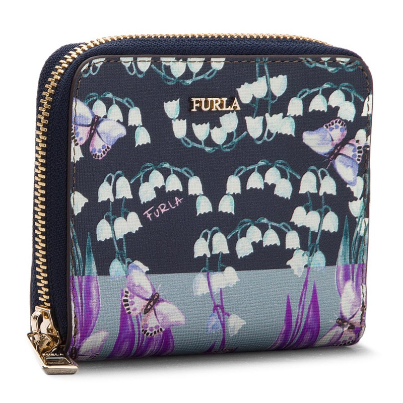 【香港直邮】Furla 芙拉 女士深蓝多彩钱包 963199JPY带授权招加盟代理