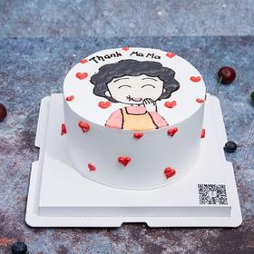 小丸子妈妈手绘蛋糕