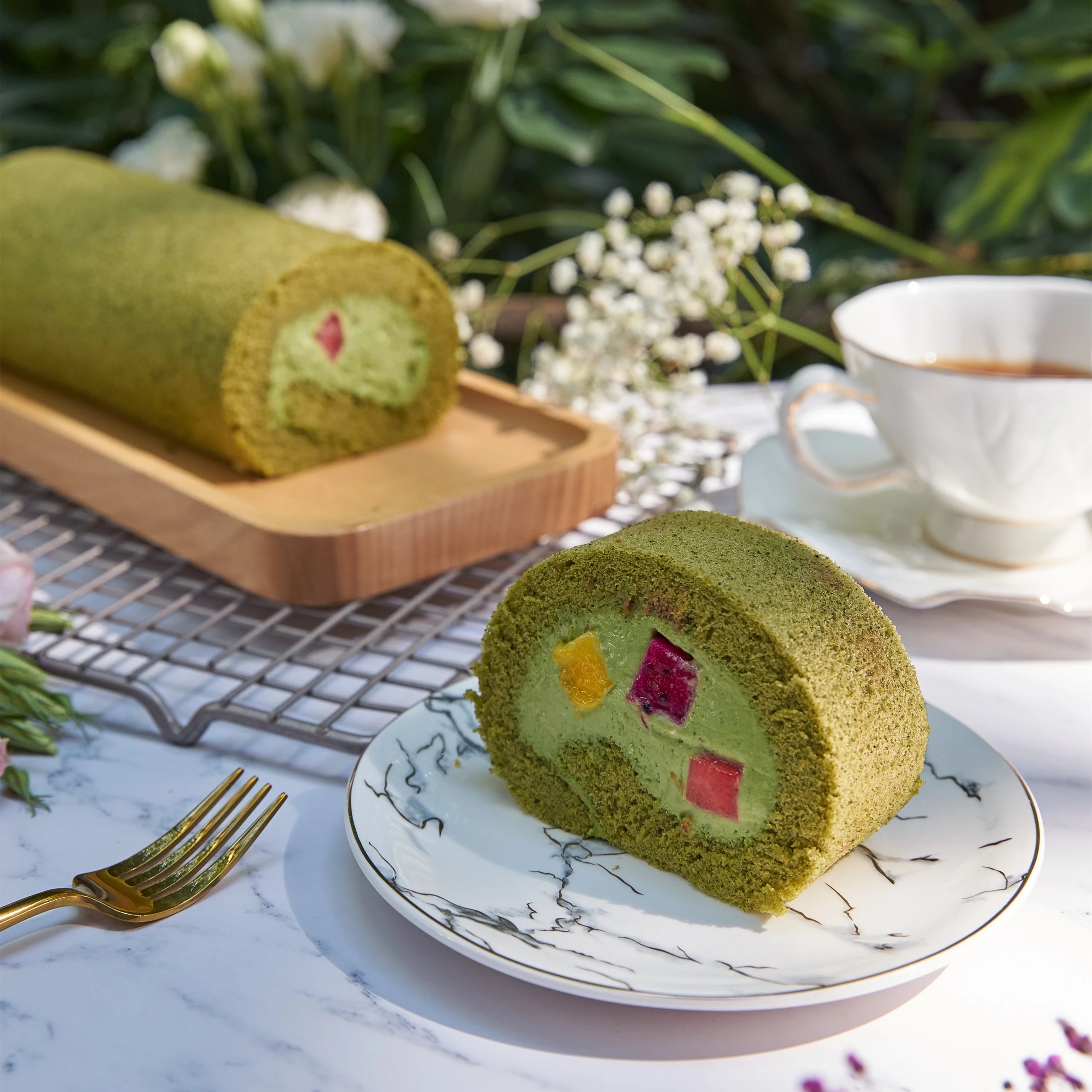 小山园丸久若竹抹茶缤纷水果卷（需要提前1天下单满138元限定区域包送）