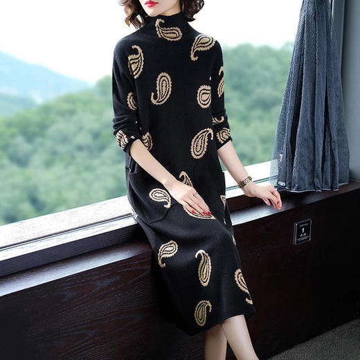 ZY-YD982秋冬新款高贵针织连衣裙 XCX 商品图3