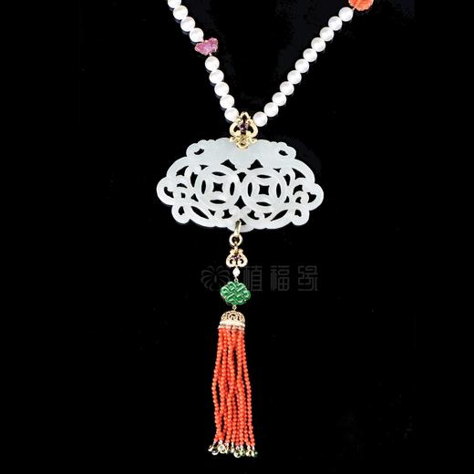 【财源广进】白玉福到眼前珍珠链-GY1906073 商品图1