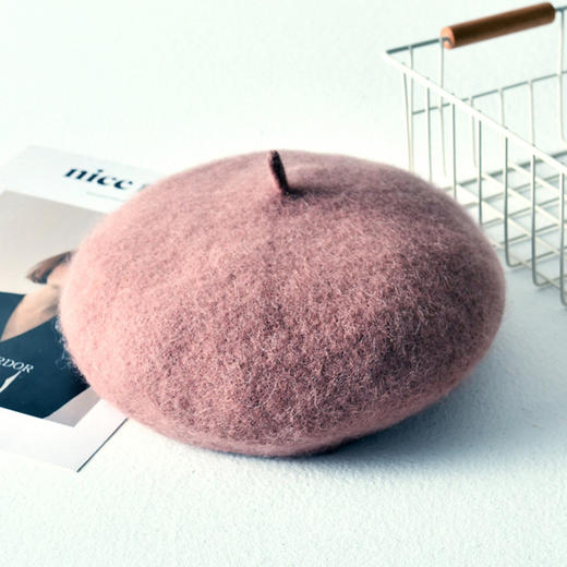 秋冬帽子贝雷帽女士复古画家帽南瓜服饰帽子 商品图5