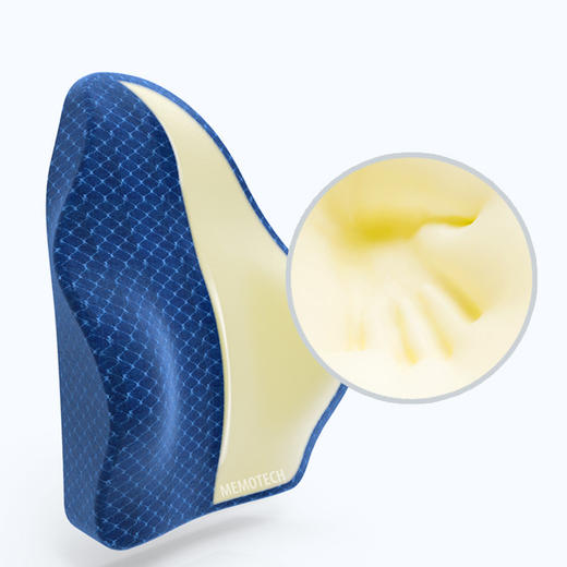 【坐8小时也不会累！舒缓腰背】TOTONUT 魔态记忆棉腰靠/坐垫 保护腰椎、盆骨、肩胛；远离痔疮 商品图7