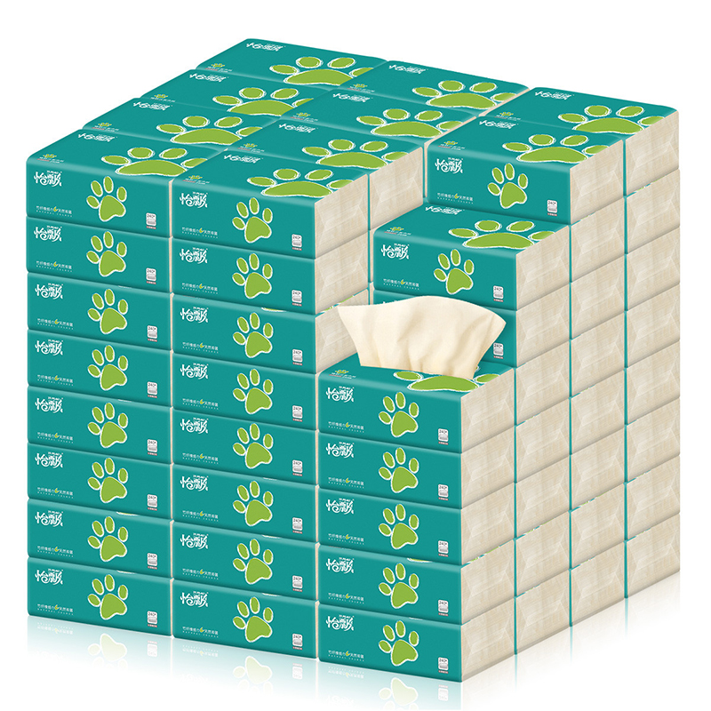 怡飘本色抽纸实惠家庭批发装10包42包240张每包