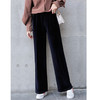 丁摩 进口金丝绒阔腿裤新款显瘦百搭女高腰垂感宽松直筒休闲裤19-163DB149240531 商品缩略图2