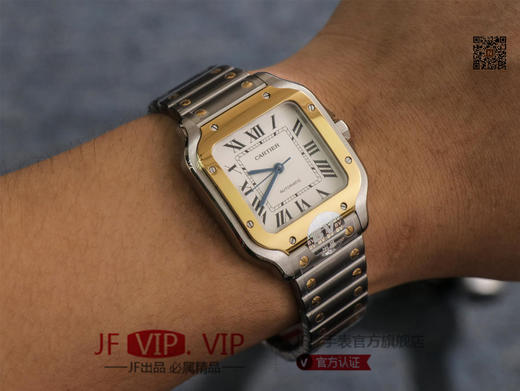 BV男装大号-卡地亚新款山度士 表壳：316材质表盘：渐变蓝色表针，尺寸：39.8X47.5X9.08毫米表冠：蓝宝石机芯：MIYOTA-9015 商品图9