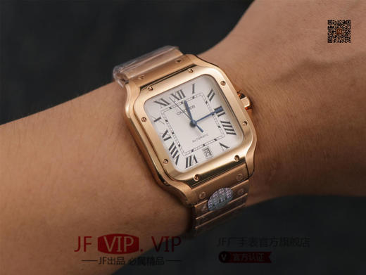 BV男装大号-卡地亚新款山度士 表壳：316材质表盘：渐变蓝色表针，尺寸：39.8X47.5X9.08毫米表冠：蓝宝石机芯：MIYOTA-9015 商品图9