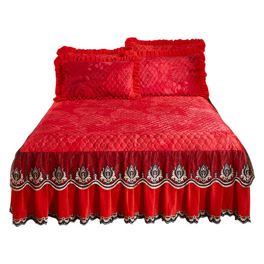 ABC-XXG-冬季水晶绒单件夹棉床罩三件套 商品图4