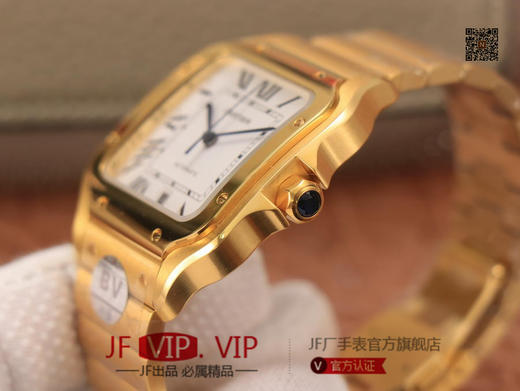 BV男装大号-卡地亚新款山度士 表壳：316材质表盘：渐变蓝色表针，尺寸：39.8X47.5X9.08毫米表冠：蓝宝石机芯：MIYOTA-9015 商品图4