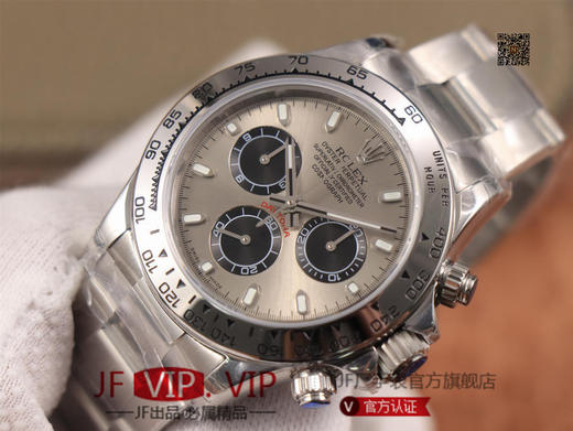 JH出品，最新定制升级版本，劳力士Rolex超级宇宙计时迪通拿升级版本 ，升级圈口角度与字体大小字体颜色银灰色更明显与原版一致，字面钉更光亮 商品图3