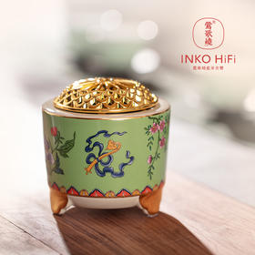 【莺歌烧旗舰店】 三足绿底蝴蝶纹 蓝牙音箱