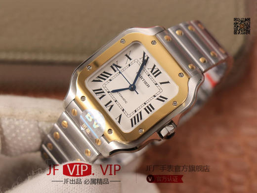 BV男装大号-卡地亚新款山度士 表壳：316材质表盘：渐变蓝色表针，尺寸：39.8X47.5X9.08毫米表冠：蓝宝石机芯：MIYOTA-9015 商品图1