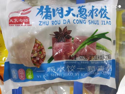 天天念叨猪肉大葱水饺500g 商品图0