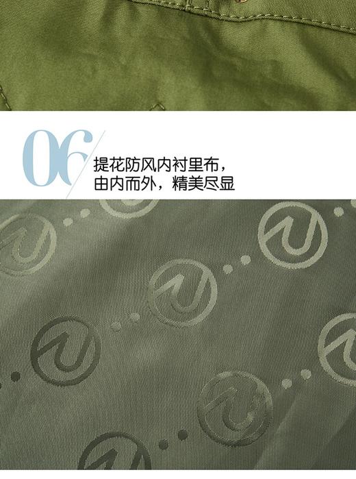 OZLANA 2019年新款派克皮草大衣192030经典金色水貂防泼水绿色外壳女士保暖加厚大衣可拆卸鹅绒袖 中长款（下单请备注尺码XS~XL码 下单后20天内发货）JPY带授权招加盟代理 商品图11