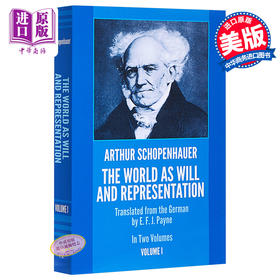 预售 【中商原版】叔本华：意志与代表的世界，卷1 英文原版 The World as Will and Representation, Vol. 1 哲学