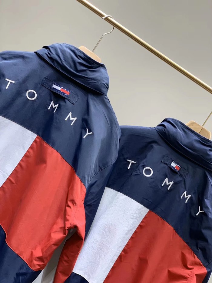 tommyhilfigerxkith汤米联名款夹克复古户外两面穿拼色宽松潮外套高阶