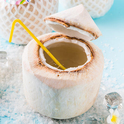 【精选】泰国椰子1颗(送开椰器+吸管)【当天提货】 商品图0