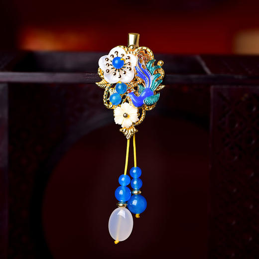 CZYH-040秋季新款复古风民族风发卡头饰顶夹边夹鸭嘴夹 商品图2