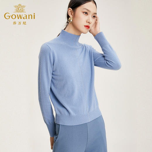 【山羊绒】【两色可选】乔万尼乔万尼毛针织衫冬季高领毛衣打底保暖针织上衣EN4M815 商品图2