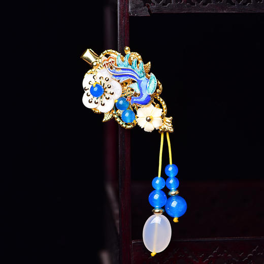 CZYH-040秋季新款复古风民族风发卡头饰顶夹边夹鸭嘴夹 商品图3