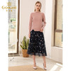 乔万尼半身裙女秋冬时尚印花高腰显瘦气质网纱a字裙中长EN3D386 商品缩略图2