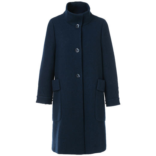 【绵羊毛】乔万尼毛呢外套女时尚简约呢子大衣秋冬流行大衣中长款EN4A719 商品图4