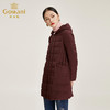 乔万尼羽绒服女 冬季时尚羽绒女中长款宽松外套EN4T855 商品缩略图1