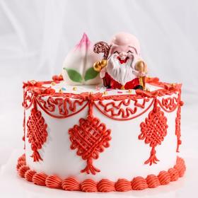 中国风寿星老人祝寿蛋糕