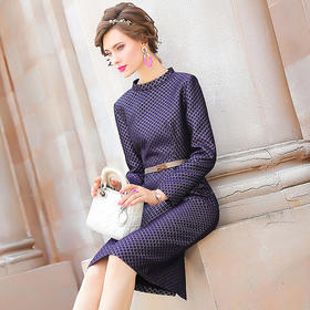 FMY-25771秋季新款气质长袖包臀一步裙